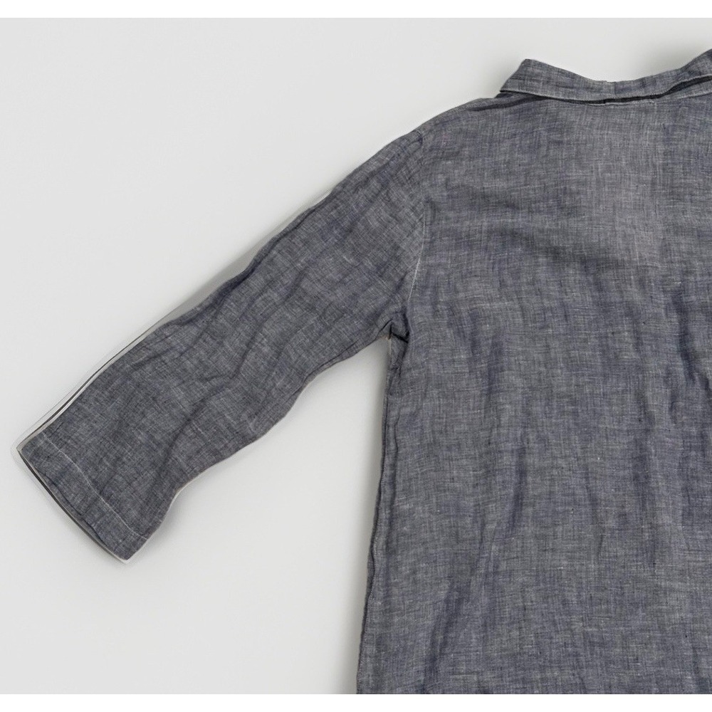 CP Shades Kendall Linen Tunic Blouse Top Size SMALL Lagenlook Coastal Minimalist - Picture 8 of 9